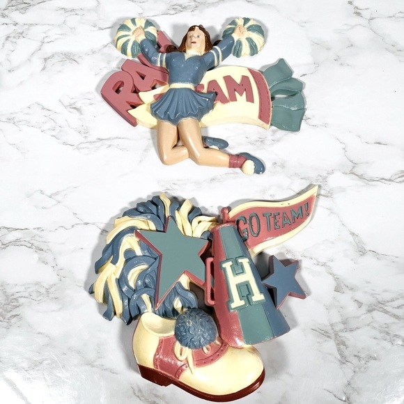 Burwood Productions Other - Vintage Cheerleader Wall Decor Set of Two